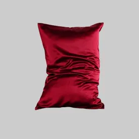 100% mulberry silk pillowcase 19 momme - Wine Red - Dropshipping