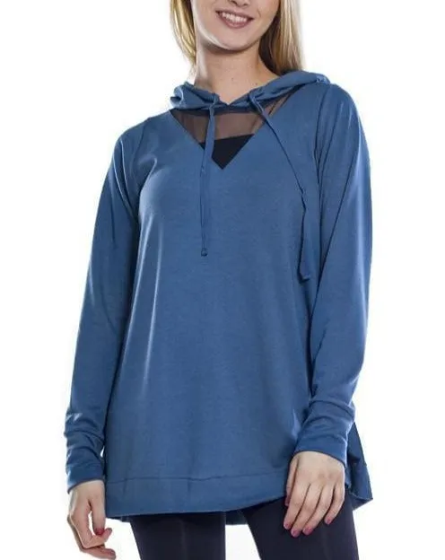 Ahh Dreams Hooded Top with Mesh Inset - FINAL SALE