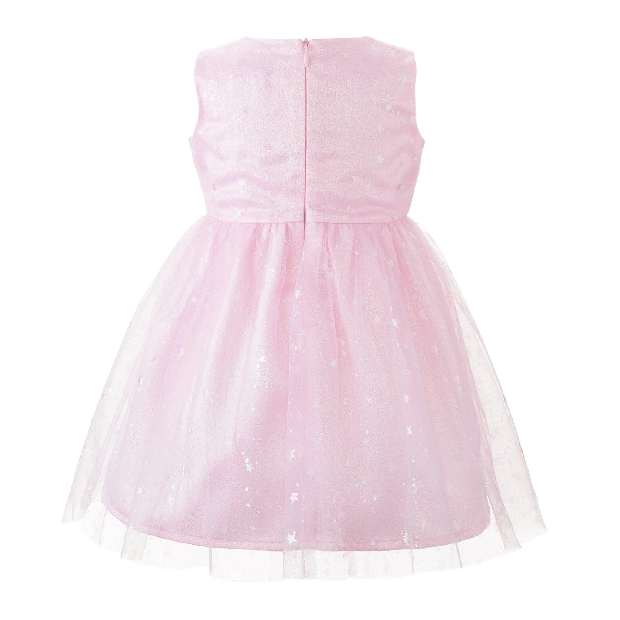 Baby Girl Pink Sparkle Star Tulle Dress