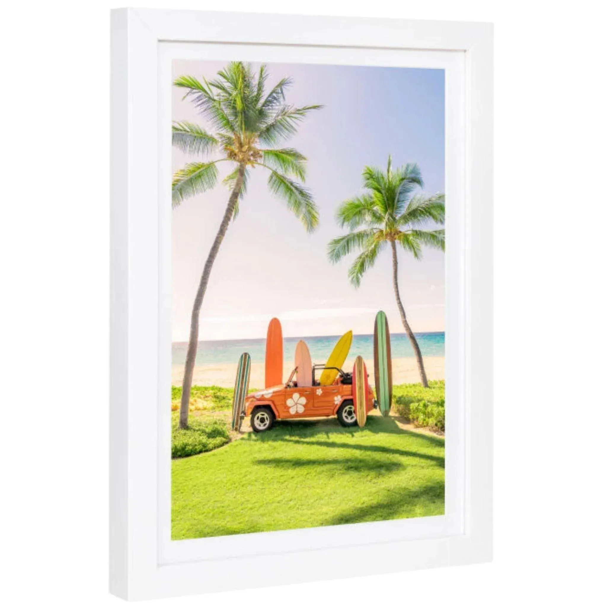 Beach Buggy Vertical, Mauna Kea Mini Framed Print by Gray Malin