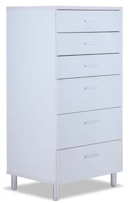 Bellmar 6 Drawer Chest - White