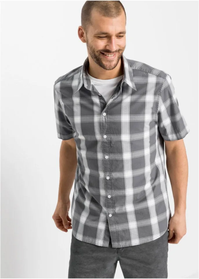 Bpc Bonprix Collection short sleeve shirt, gray