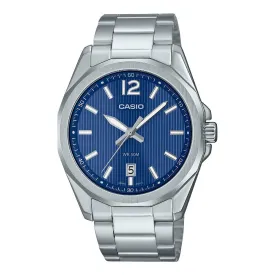 Casio Mens Standard Blue Dial Watch MTP-E725D-2AVDF - Elegant and Timeless