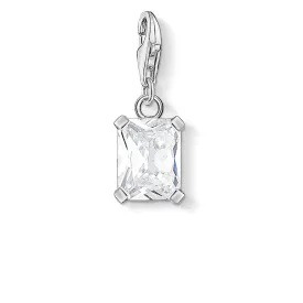 Charm Pendant White Stone