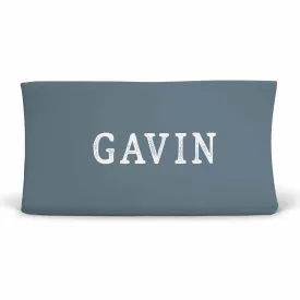 Color Story | Dusty Blue Personalized Changing Pad Cover