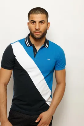 CORADO CLASSIC LINEAR TRICOLOR MEN'S POLO TSHIRT