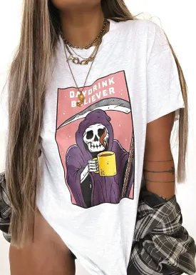 DAYDRINK BELIEVER SIDE SLIT TEE