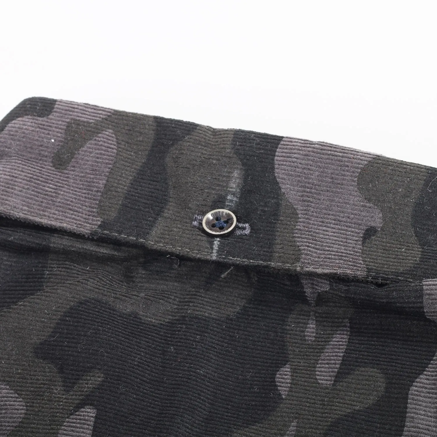 Dominic Corduroy Camo Gray Shirt