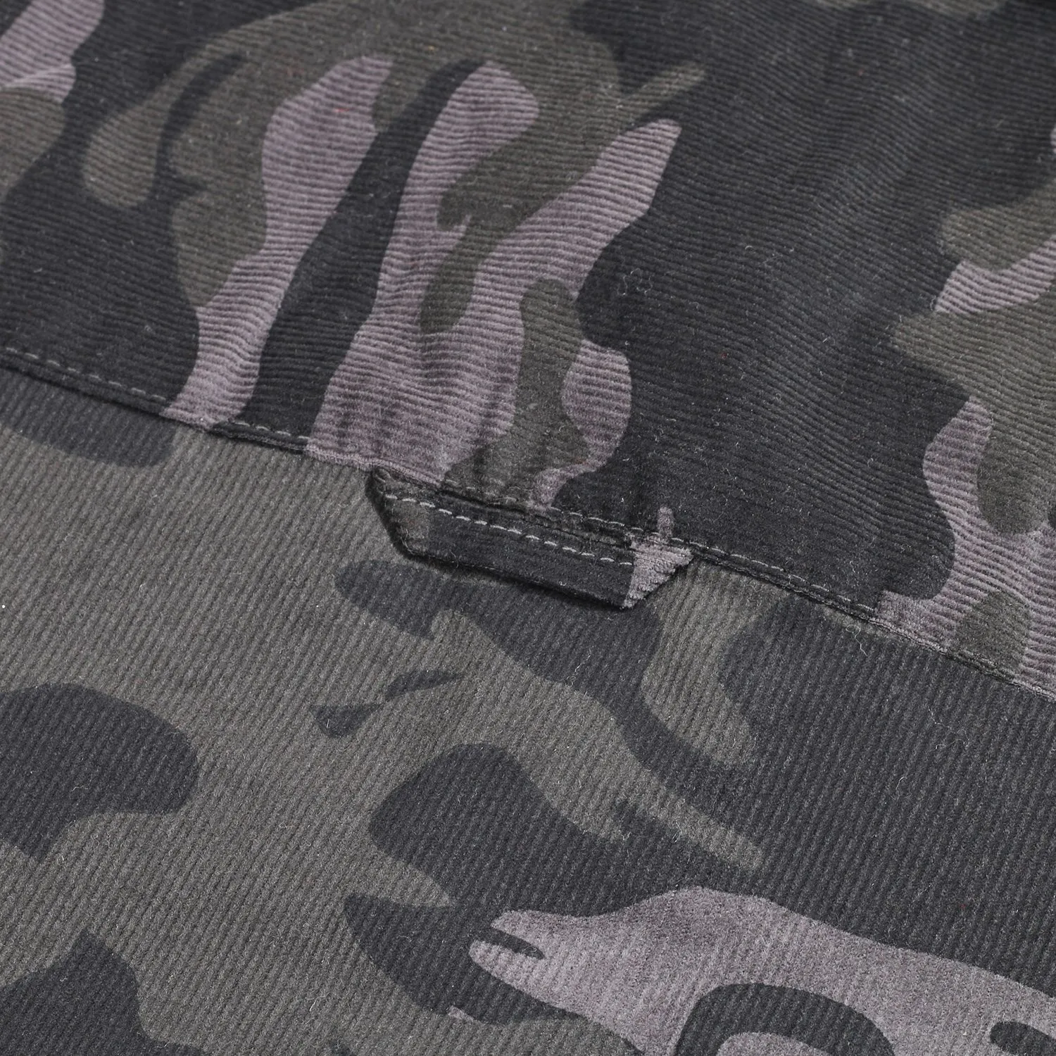 Dominic Corduroy Camo Gray Shirt