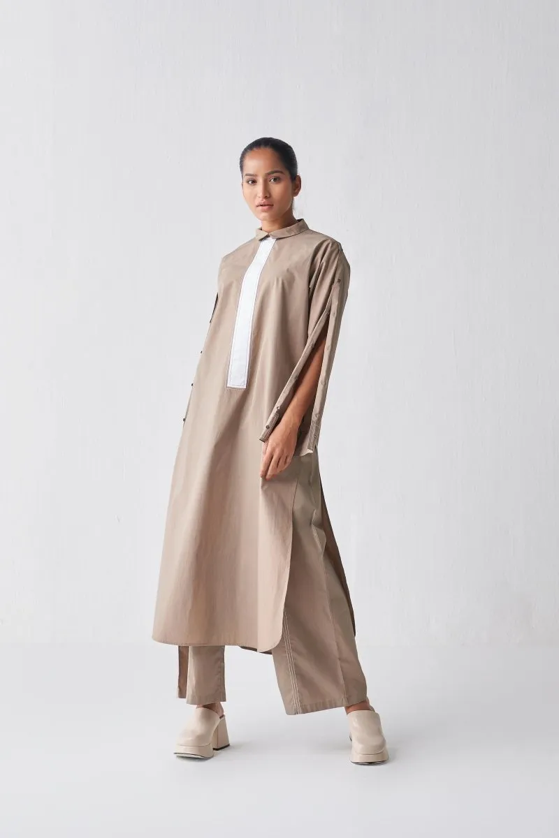 Extended Placket Tunic - Sage