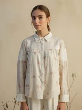 Flower Picker Jamdani Shirt