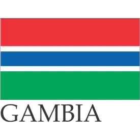 Gambia Embroidered Flag Badge