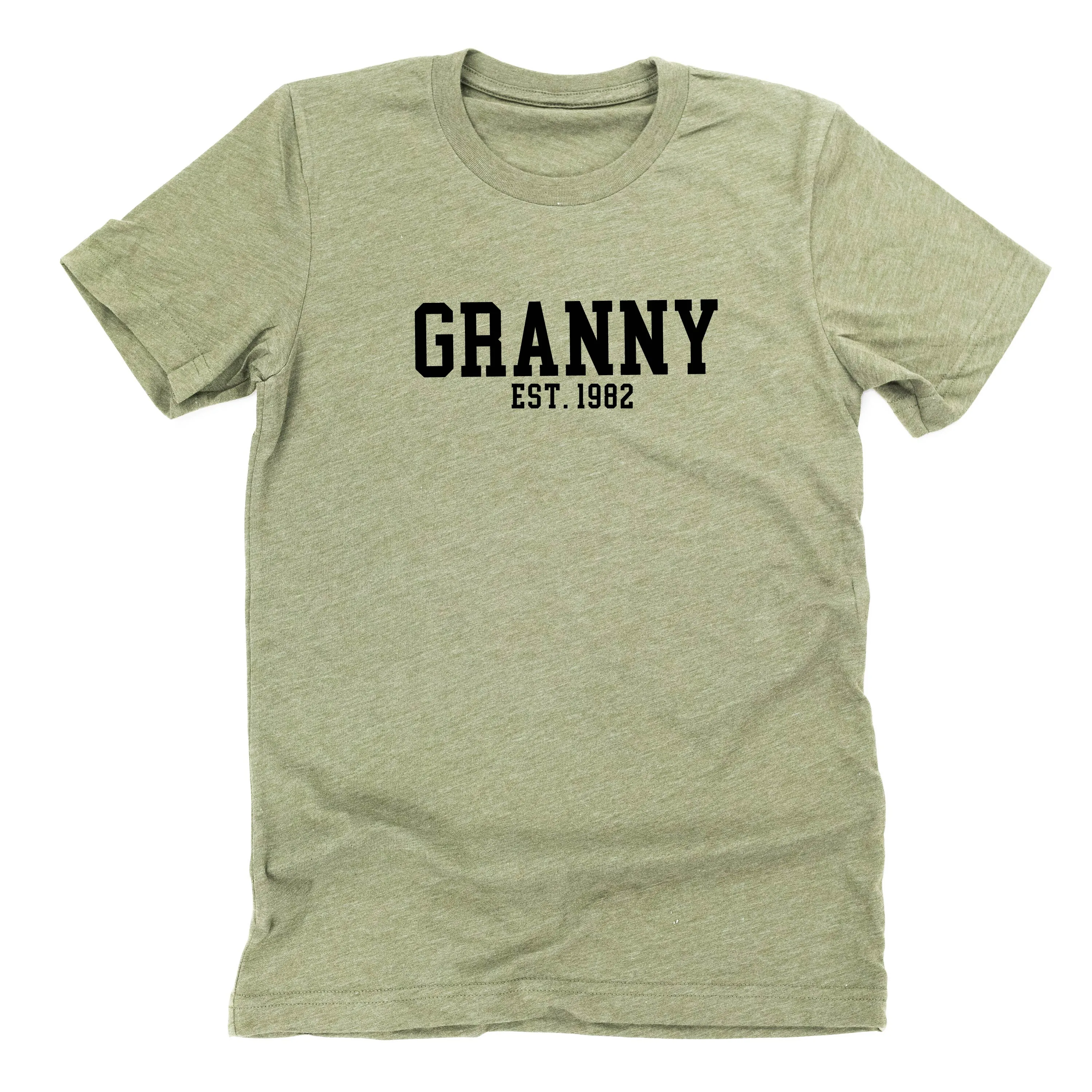 Granny - EST. (Select Your Year) ﻿- Unisex Tee