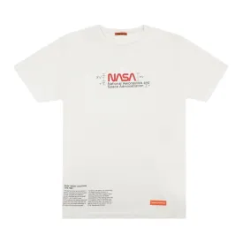 Heron Nasa Manual Short Sleeve Tee 'White', white