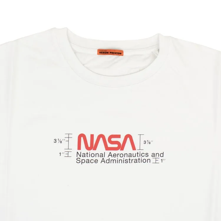 Heron Nasa Manual Short Sleeve Tee 'White', white