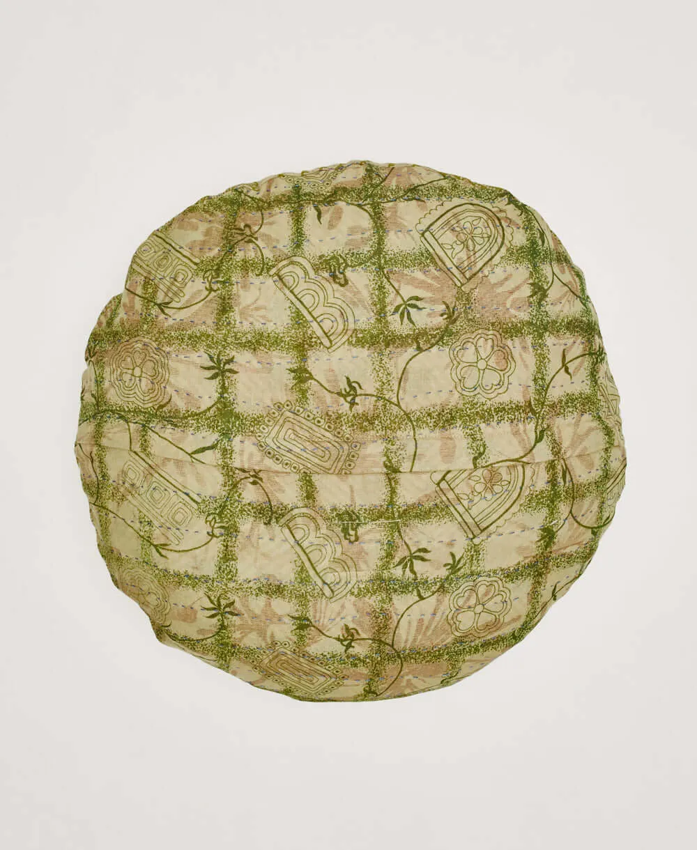 Kantha Round Pillow - No. 230822