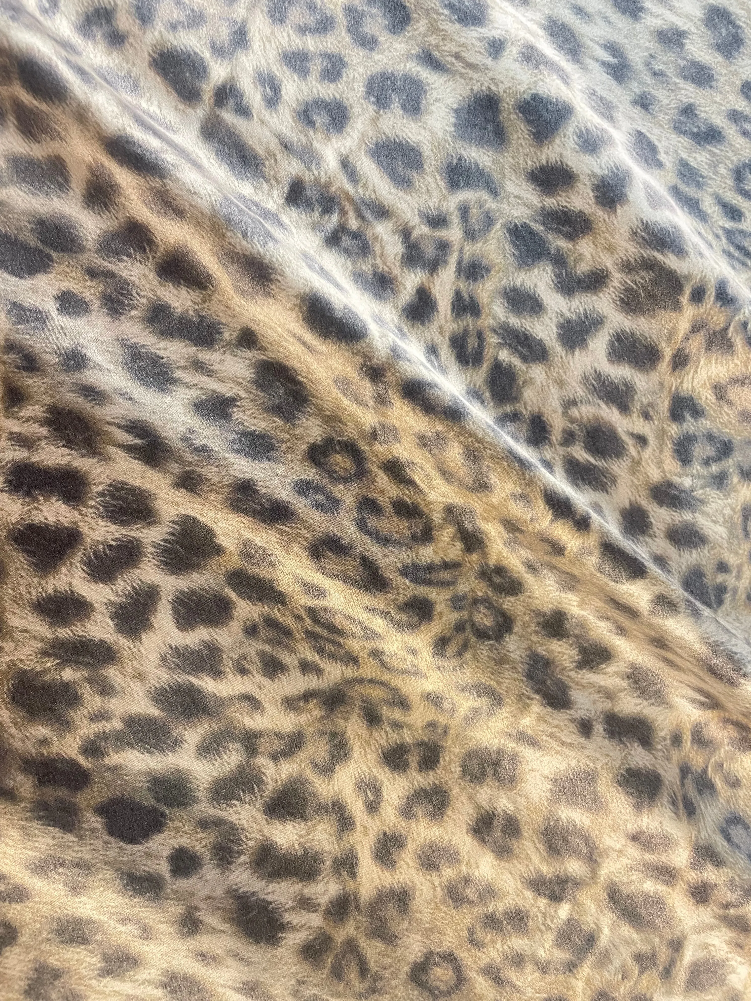 Matte Printed Silk Charmeuse - Cheetah