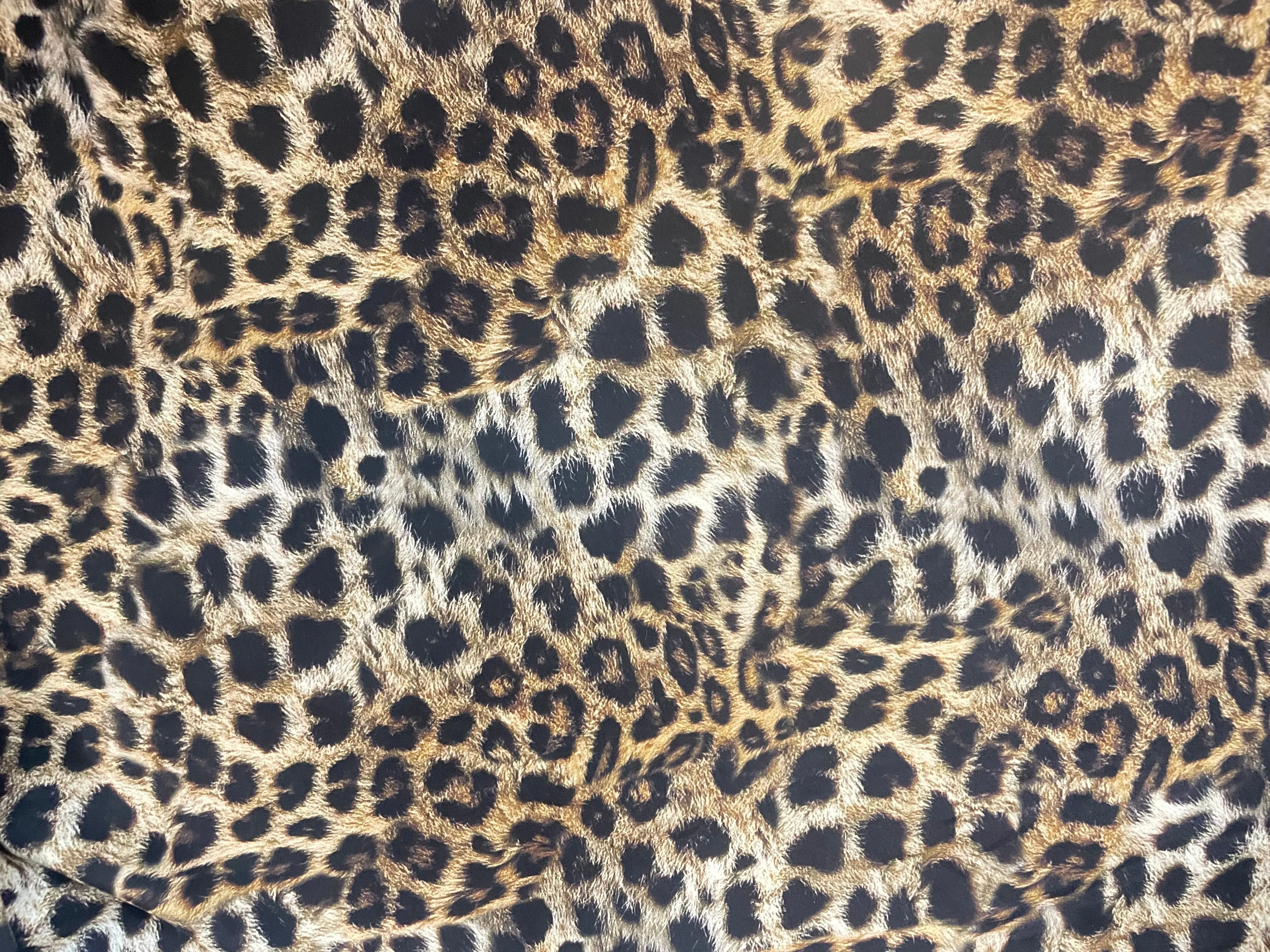 Matte Printed Silk Charmeuse - Cheetah