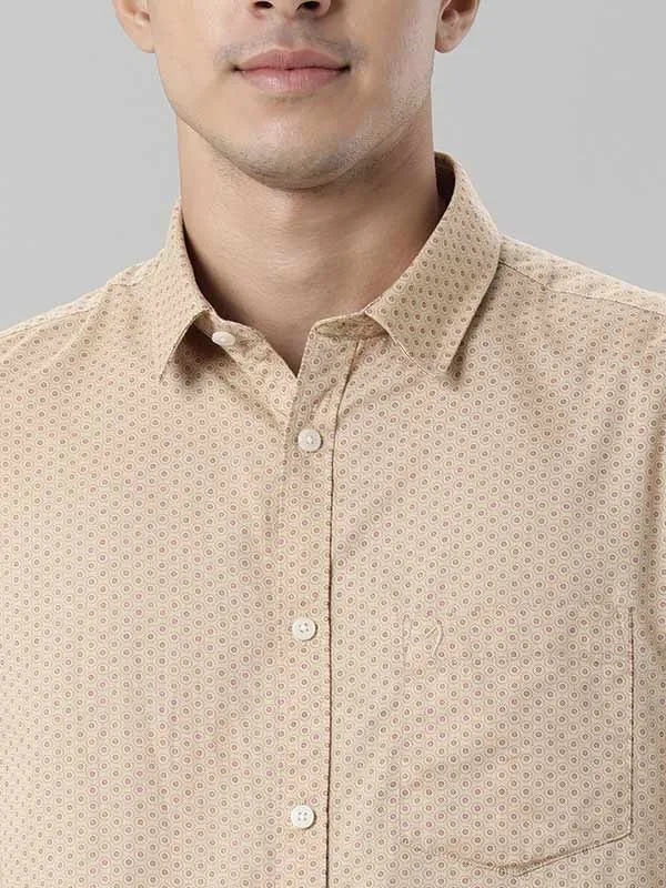 Men Fairtrade Printed Full Sleeve Cotton Stretch Shirt