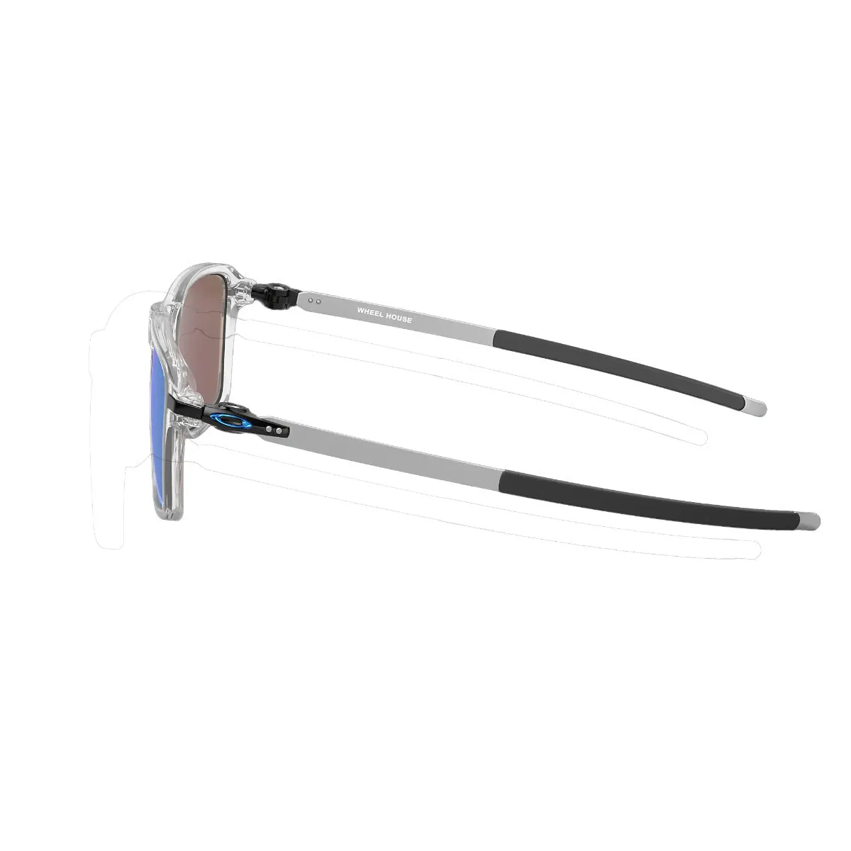 Oakley Wheel House Sunglasses - Polished Clear/Prizm Sapphire