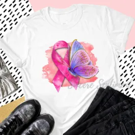 Pink Butterfly Tee