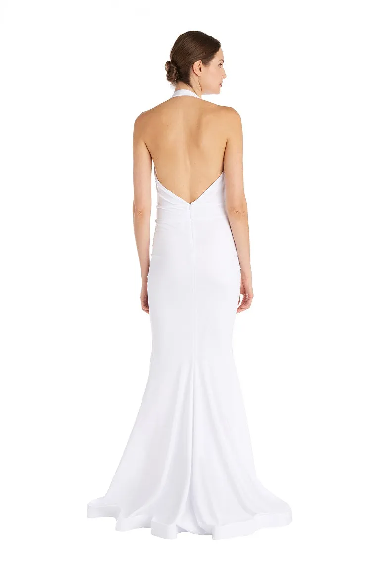 Sleek Halter Neck Gown